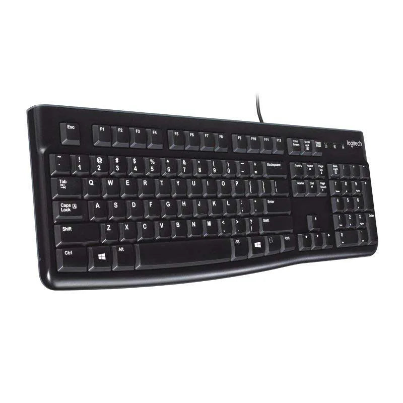 Logitech K120 Usb Wired Keyboard 104 Keys Full Size Ultra-thin Wired Keyboard For Pc Desktop Laptop Office Waterproof Keyboard