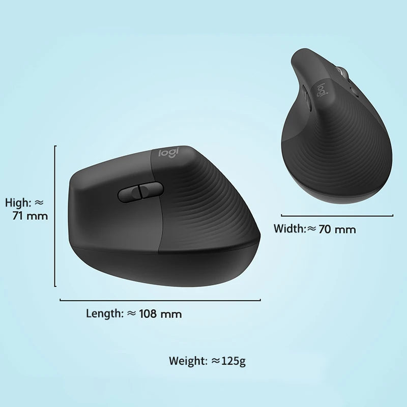 Logitech Lift Ergonomic Vertical Office Mouse Wireless