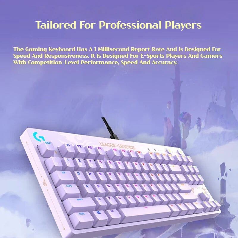 Logitech GPRO Mechanical Game Keyboard LoL Immortal Journey