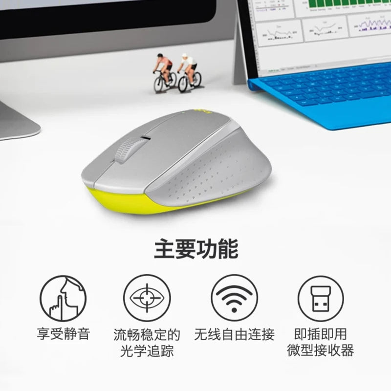 Logitech M330 Wireless Mouse Silent Mouse 1000dpi Silent Optical Mouse 2.4ghz With Usb Receiver Mice For Office Home Using Pc