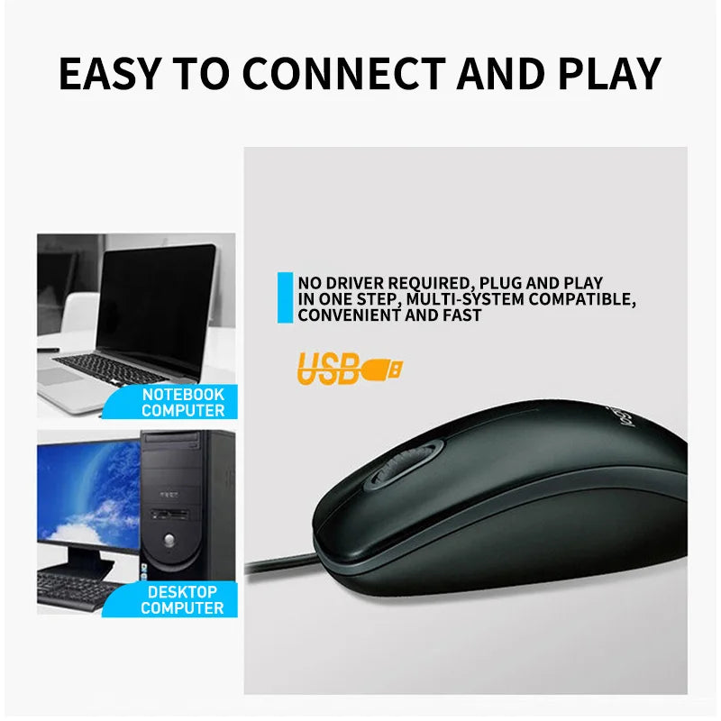 Logitech M91P Wired Mouse