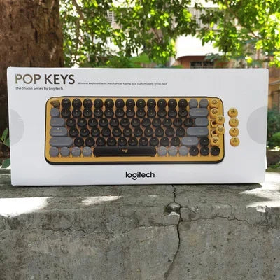 Logitech Pop Keys Wireless Portable Mechanical Keyboard Bluetooth Keyboard Ttc Tea Axis Keyboard For Ipad Office Gaming Laptop