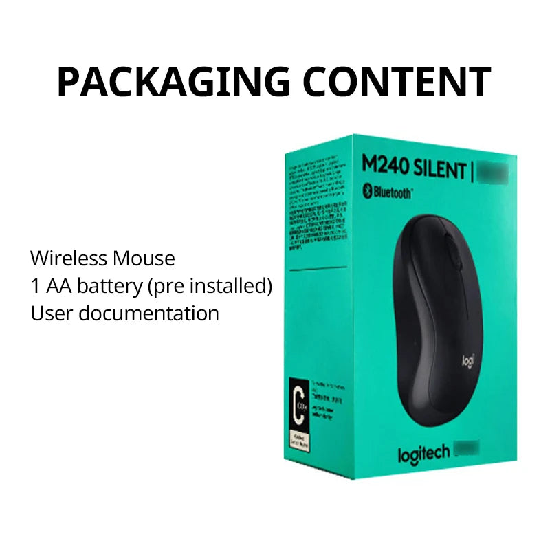 Logitech M240 4000dpi Optical Wireless Silent Mouse