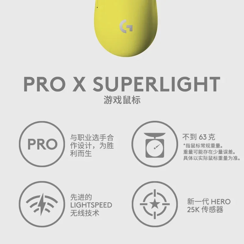 Logitech Pro X Superlight Wireless Mouse For Esports Game 2.4G GPW 2nd Generation Wireless Game Mouse Hero 25k Sensor