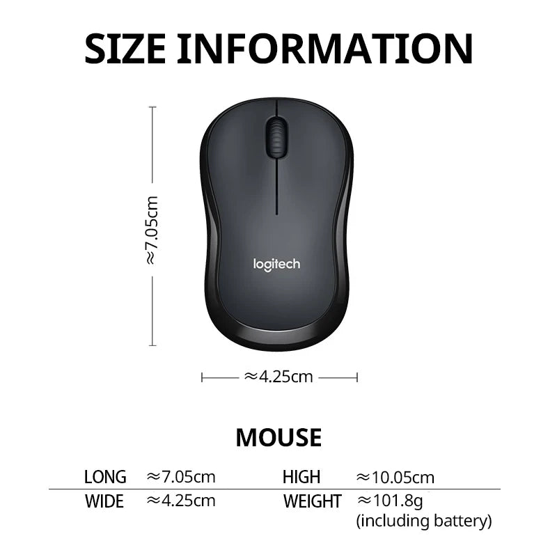 Logitech M240 4000dpi Optical Wireless Silent Mouse