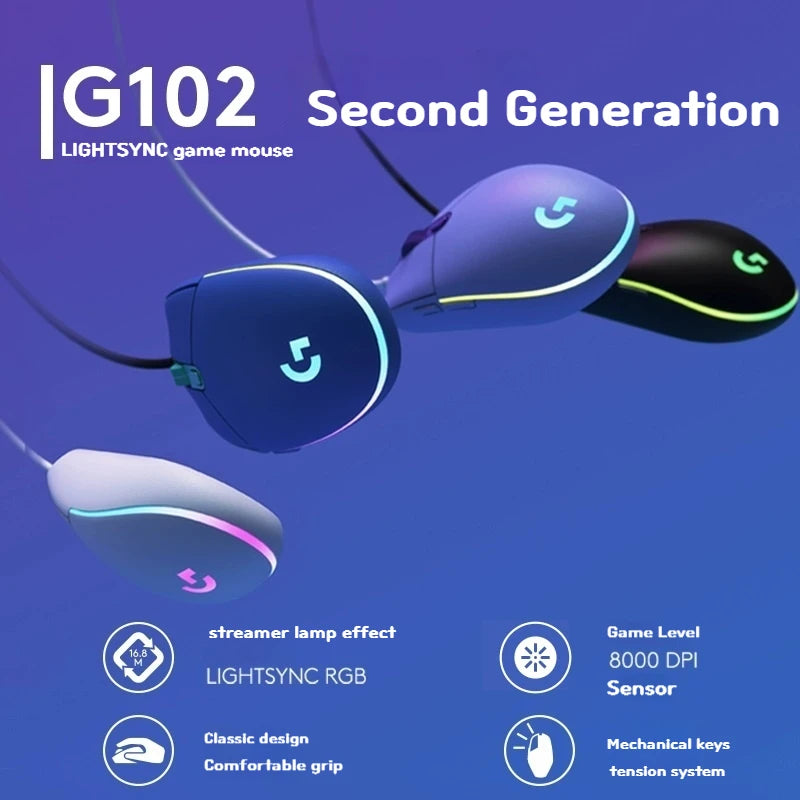 Logitech G102 Second Generation Wired Gaming Mouse