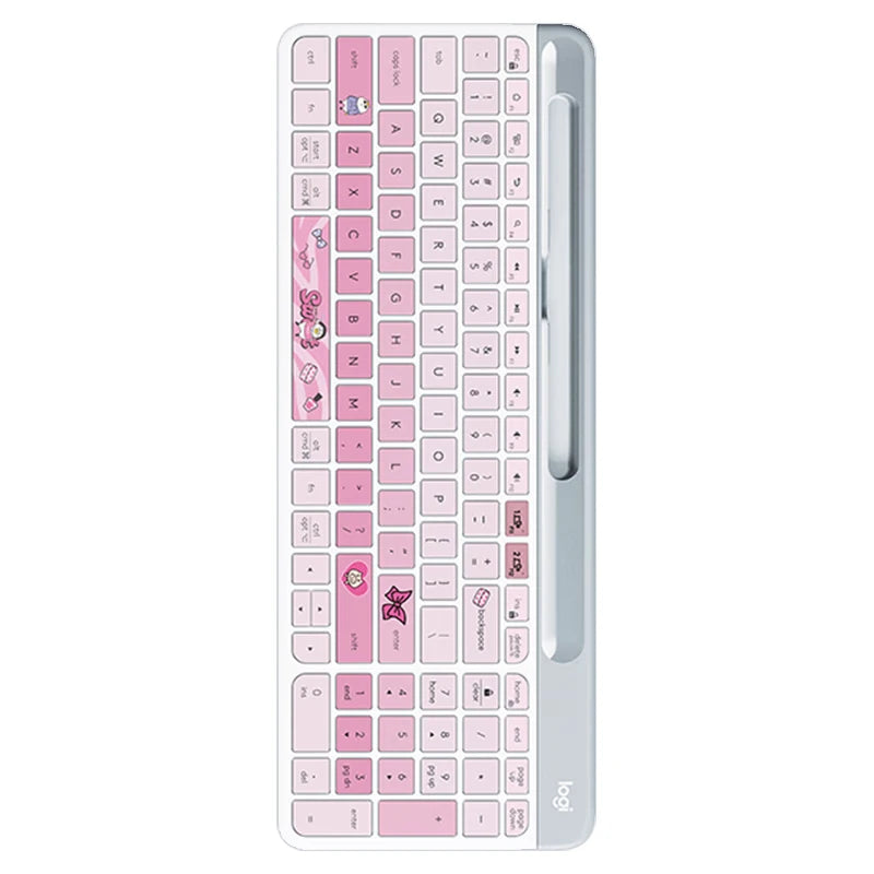 Logitech K580 Wireless Bluetooth Keyboard Mouse Combos Cute Duckyo Friend Series Sweet Cool Key Mouse Set For Home Office Laptop