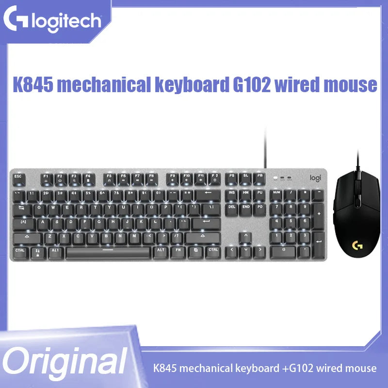 Logitech K845 Mechanical Keyboard & G102 Wired Mouse Set