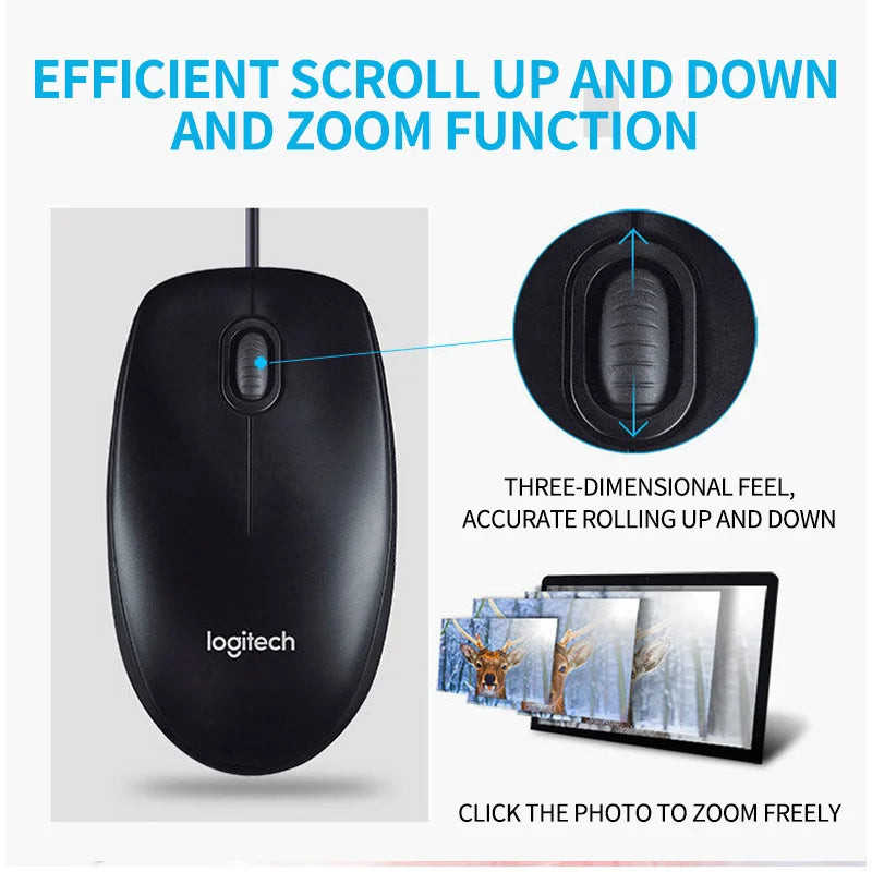 Logitech M91P Wired Mouse