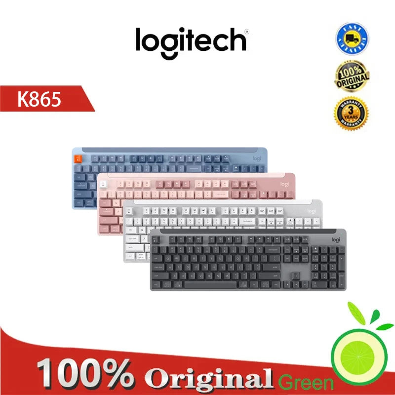 Logitech k865 mechanical keyboard, wireless, Bluetooth, 104 keys, full size, red switch, original