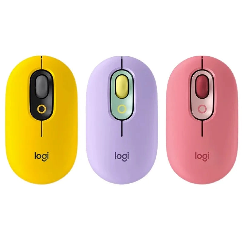 Logitech Pop Mouse Bluetooth Wireless Mouse For Laptop Office Pop Mouse With Receiver Kuromi Melody Cinnamoroll  Wireless Mouse